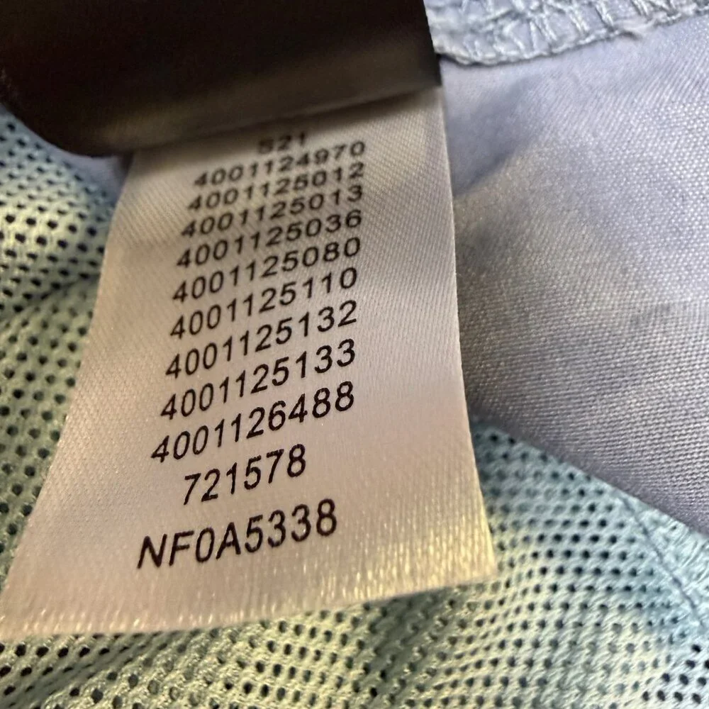 The North Face Fanorak Jacket XXL Blue Colorblock Packable‎ EUC